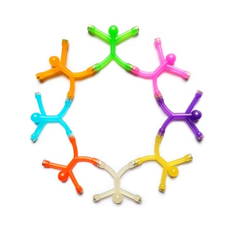 Ayasee Refrigerator Magnets, Mini Man Fridge Magnets, Rubber Magnet Magnetic for Kids and Adults Office Fun Decoration Desk, with 1 Sticky Men Wall Climber (Random Color) (11) - Image 3